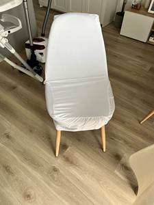 Nouvelle Housse de Chaise Élastique Épaissie pour Salle à Manger / Housse de Chaise d'Hôtel / Housse de Chaise Blanche Monobloc Utilisable pour Mariage / Housse de Tabouret - Product Image 6