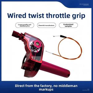 CNC Aluminum Quick-Turn <b>Throttle</b> Assembly for Dirt Bike Motocross Universal 7/8" 22mm Fast-Twist Grip with Visible Clear Cover - Product Image 2