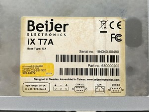 แผงควบคุมระบบสัมผัส BEIJER ELECTRONICS IX T7A รุ่น 630000202 มือสอง - Product Image 3