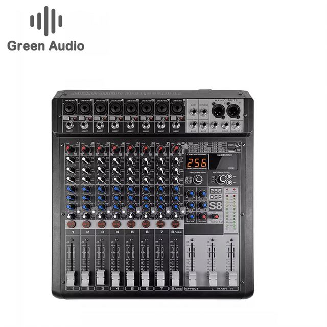 GAX-S8 Plastic Audio Mixer 8 Channel Made in China