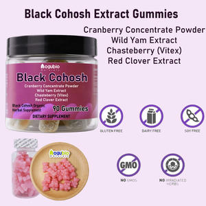 Aogubio Oem kapsul hitam Cohosh akar kapsul kalsium makanan suplemen 500mg hitam Cohosh ekstrak kapsul - Product Image 4