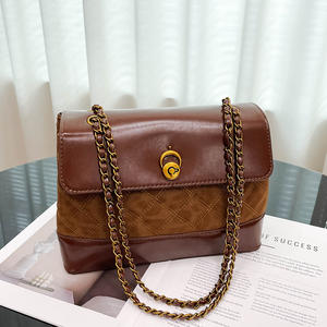 Nuevo Bolso de Mano Estilo Vintage, Bolso de Hombro Cruzado de Cadena Acolchado con Diamantes, Espacioso y Lujoso para Mujer - Product Image 1