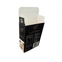 Emballage de chocolat écologique sur mesure avec fenêtre en PVC, impression quadricolore en feuille d'or