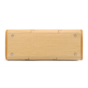 Bolsa de Playa de Gran Capacidad para Mujer, Diseño de Correa de Hombro de Cuero PU, Bolsa de Compras para Vacaciones - Product Image 4