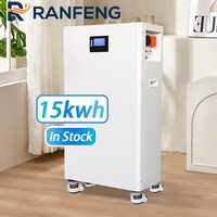 Système solaire tout-en-un ZA EU USA STOCK 51.2V 15kWh, batterie lithium Lifepo4 Energy Powerwall 48V 16kWh 10kWh