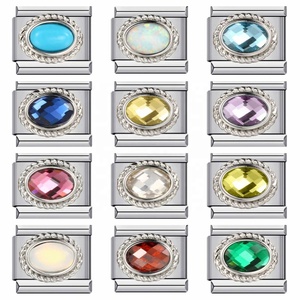 Bracelet unisexe en acier inoxydable style italien ODM 2025, avec diamants en titane, perles argentées, chaîne maillons argentés, style punk bouddhiste tendance - Product Image 2