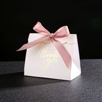 Weiße Papp schachtel Schokoladen verpackung Versand bereit Ausgefallene Gefälligkeiten Verpackungs partys Dekoratives Weiß Danke Box zum Geburtstag