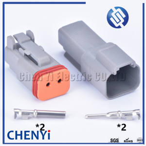 ขั้วต่อแบบ 2 ขา Deutsch รุ่น DT06-2S และ DT04-2P แบบตัวผู้หรือตัวเมีย สำหรับยานยนต์ แบบกันน้ำ - Product Image 1