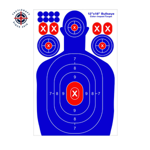 Bersaglio Adesivo Personalizzato 12x18 che Cambia Colore per Tiro a Segno, Attrezzatura Tattica per Addestramento al Poligono - Product Image 1