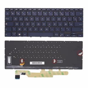 แป้นพิมพ์ภาษาฝรั่งเศสแบบใหม่สำหรับ UX362FA <span class=keywords><strong>ZenBook</strong></span> <span class=keywords><strong>Flip</strong></span> <span class=keywords><strong>13</strong></span> UX362 แป้นพิมพ์แล็ปท็อปพร้อมไฟแบ็คไลท์ - Product Image 1