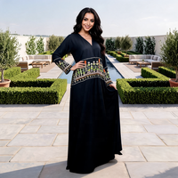 Nouvelle Abaya ouverte pour femmes, grande taille, brodée, style décontracté et moderne, pour l'Aïd en Arabie Saoudite, collection 2026, faible MOQ, best-seller