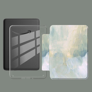 Étui pour Kindle Paperwhite 12e génération 7 pouces, coque arrière en acrylique avec logo personnalisé, étui en cuir pour liseuse <span class=keywords><strong>Kobo</strong></span> <span class=keywords><strong>Clara</strong></span> Color avec sangle de transport - Product Image 5
