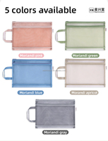 Pochette de présentation portable Startrichest à double fermeture éclair, classeur de livres scolaires, sac de rangement décontracté A4, pochette en maille PP pour documents