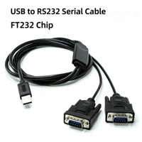 USB C - RS232 Seri Adaptör, 2/4 Port DB9 Pin COM Çoklu Seri Dönüştürücü Kablosu, FTDI Çipli
