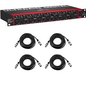 Interface audio numérique Behringer Ultragain ADA8200 Audiophile 8 entrées/8 sorties <span class=keywords><strong>ADAT</strong></span>, connecteurs <span class=keywords><strong>ADAT</strong></span> XLR 1434 TRS, 4 câbles XLR de 25 pieds - Product Image 1