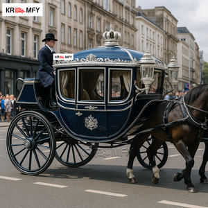 Exclusiva Carruaje Real de Caballos para Bodas Europeas, de la Mejor Calidad, para Exteriores, Navidad - Product Image 5