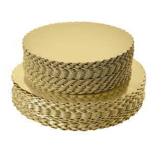 Plateau de gâteau rond, plateau de Base de cercle de gâteau jetable, plateau de gâteau rond, plateau de gâteau rond enduit, Base de <span class=keywords><strong>carton</strong></span> alimentaire doré - Product Image 2