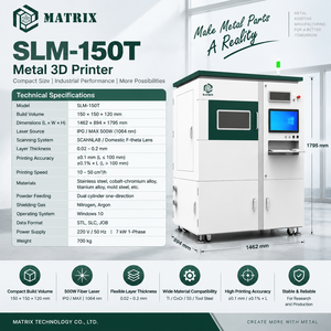Imprimante 3D en métal de qualité médicale SLM150 pour implants en titane et applications dentaires - Product Image 5