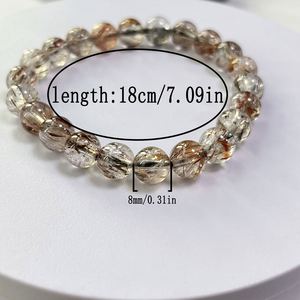 Bracelet en pierre avec perles de verre colorées, énergie naturelle, option d'expédition prioritaire, coffret cadeau à assembler - Product Image 1