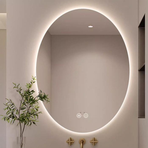 Boxin phòng tắm bán buôn tường thông minh dresser với lượn sóng trang điểm gương và tủ với đèn LED đầy đủ cơ thể cho phòng tắm và bảng - Product Image 4