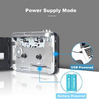 MK-1001 nouveau modèle de lecteur cd portable baladeur MP3 Audio musique convertir cassette au Format MP3