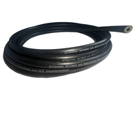 Tuyau de compresseur d'air haute pression flexible en caoutchouc avec raccords rapides