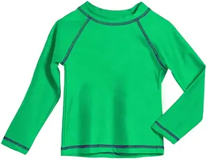 Custom quick dry long sleeve rash guard shirts spandex swim wear rashguard upf50 uv sun protection t shirts for kids