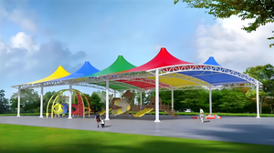 Tettoia per Ufficio in Cantiere, Unità in Acciaio Leggero Tensionato con Servizi di Saldatura e Taglio per Zone di Benessere dei Lavoratori - Product Image 6