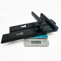 Cerradura de Puerta con Manija Italiana de Alta Resistencia, Color Negro Mate, Anti-Robo, Grado ANSI 1, Venta al por Mayor para Puertas de Madera
