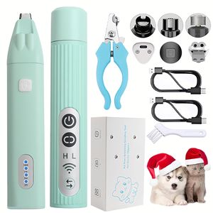 सबसे ज्यादा बिकने वाला यूएसबी रिचार्जेबल पालतू जानवर और शेवर सेट-पालतू बनाने के लिए समायोज्य इलेक्ट्रिक क्लिपर्स - Product Image 6
