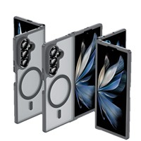 Casing Ponsel Lipat Samsung Z Fold 8/Z Flip 7 2026, PC Matte Skin-Feel Magnetik, Pelindung Anti Jatuh, Penutup Penuh
