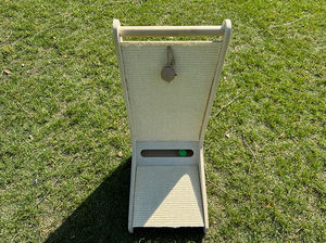 Rascador rectangular <span class=keywords><strong>de</strong></span> madera contrachapada para gatos, función <span class=keywords><strong>de</strong></span> limpieza para interiores y exteriores, muebles para el hogar, elementos esenciales para acampar para mascotas - Product Image 4