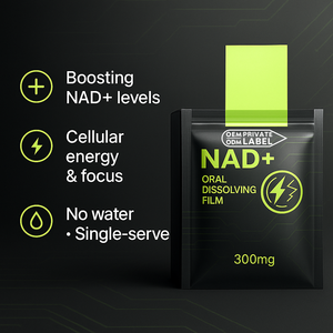 Film oral dissolvable personnalisé NAD+ pour l'énergie, la concentration et le soutien anti-âge, stimule les niveaux de NAD+, complément alimentaire - Product Image 2