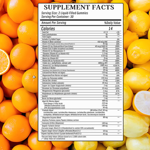 Multivitaminas Más Vendidas para Hombre con Extracto de Jengibre Orgánico, Selenio Orgánico, Sabor Mixto de Limón y Naranja, Metabolismo Energético - Product Image 2