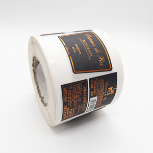 Etiquetas Personalizadas para Botellas de Vino Tinto, <span class=keywords><strong>Whisky</strong></span> y Vodka, Etiquetas con Logotipo Frontal y Trasero, Papel Texturizado, Lámina Dorada - Product Image 2