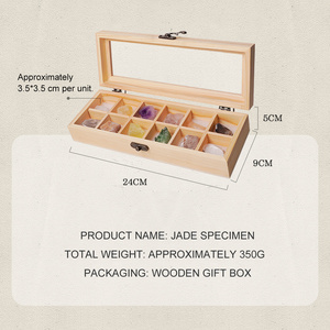 Ensemble cadeau élégant de 12 cristaux Feng Shui et boîte de grille de spécimen de <span class=keywords><strong>jade</strong></span> comprenant du <span class=keywords><strong>jade</strong></span> citrine d'améthyste et plus encore - Product Image 4