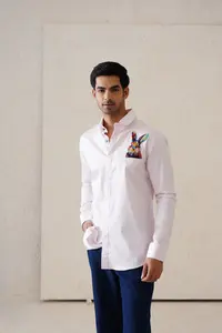 เสื้อเชิ้ตกระต่ายสำหรับผู้ชาย-แนวเพลงที่ไม่ซ้ำใครและมีสไตล์ - Product Image 3