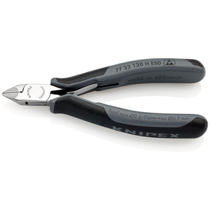 KNIPEX 77 32 120 H Cortador lateral electrónico ESD con mangos multicomponentes con punta de carburo ESD 120 - Product Image 1