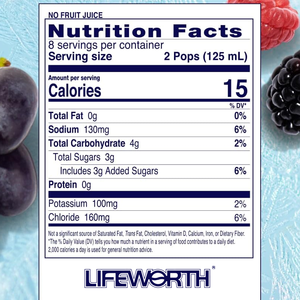 Lifeworth điện giải pháp tủ đông bật thanh điện thay thế đồ uống Gluten miễn phí thể thao đồ uống POPSICLES & nước trái cây thanh - Product Image 2