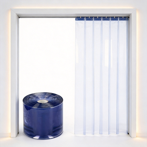 Cortina <span class=keywords><strong>de</strong></span> tiras <span class=keywords><strong>de</strong></span> vinilo flexible transparente <span class=keywords><strong>para</strong></span> control <span class=keywords><strong>de</strong></span> temperatura en fábricas - Product Image 2