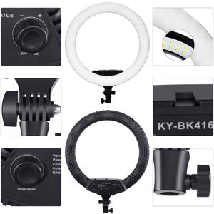 Anneau lumineux professionnel pour maquillage et photographie, lampe LED 18 pouces pour selfies - Product Image 5