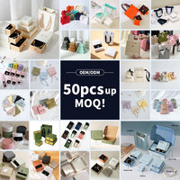 HKSLW Vente en gros de pochettes rondes pour bijoux avec logo personnalisé 7x7 cm, multicolores, pour perles en vrac, accessoires, colliers, pochette à bijoux