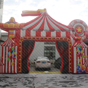 Tente d'entrée gonflable commerciale pour <span class=keywords><strong>cirque</strong></span>, chapiteau gonflable à thème carnaval pour événements d'enfants, location pour parcs d'attractions - Product Image 1