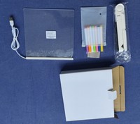 Tablero de Mensajes LED, Tablero de Notas, Panel de Borrado en Seco con Soporte, Tablero de Dibujo Acrílico de Borrado en Seco, Regalo, Adorno Navideño