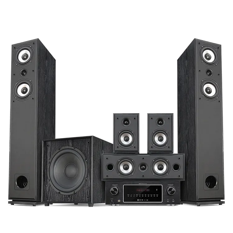 Surround Sound Draadloze Bt Versterker Luidspreker Home Theater Systeem 5.1 Multimedia Karaoke Speaker Met Hifi Geluid