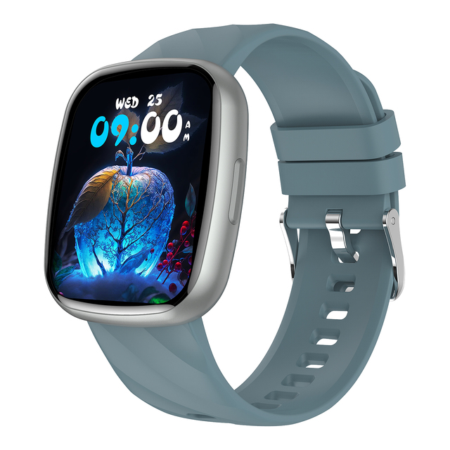 1.72 Inch Big Screen AI Voice Assistant Smart Watch Fitness Tracker Stainless Steel Band IP68 TFT BT Call Sport Smartwatch
