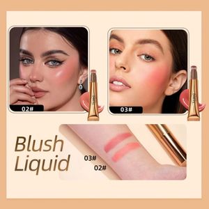 QIBEST Fard à joues liquide naturel en crème, teinte multi-usages pour joues et <span class=keywords><strong>yeux</strong></span>, blush pêche, stick de <span class=keywords><strong>contour</strong></span> et éclaircissant pour les joues - Product Image 4