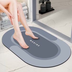 Luxury Brands <strong>Bamboo</strong> Anti Non Slip Fast Absorbent Quick Dry Fadt Fast Drying <strong>Floor</strong> Pvc Stone Diatomite Bath <strong>Mat</strong> Bathroom <strong>Mat</strong> Set - Product Image 2