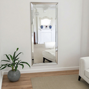 Espejo de Pared con Marco Metálico de Diseño Moderno con Bordes Biselados, Espejo de Cuerpo Entero para Salón de Belleza, Hogar y Uso Decorativo - Product Image 6