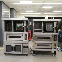 Ensemble de four de cuisson commercial Four à circulation d'air chaud 5-Tary Four à 2 étages à 1 couche 12-Tary Réfrigéré Proofer Source électrique